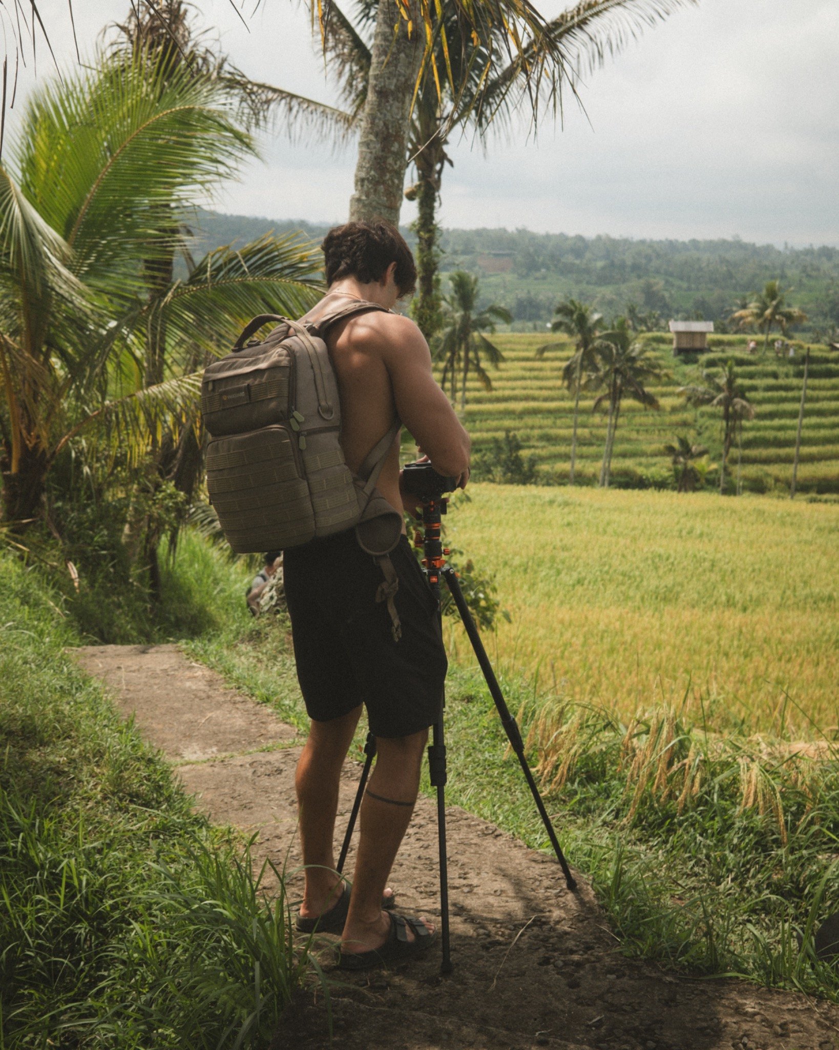 Enzo Carini filming in nature