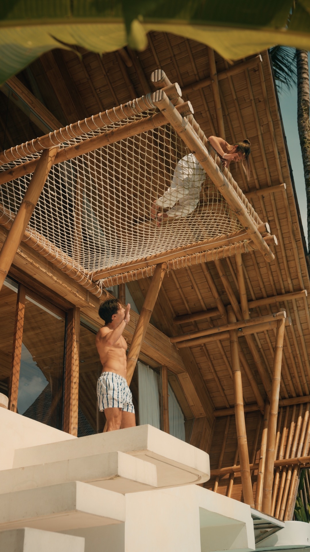 Numa Bali bamboo architecture couple scene