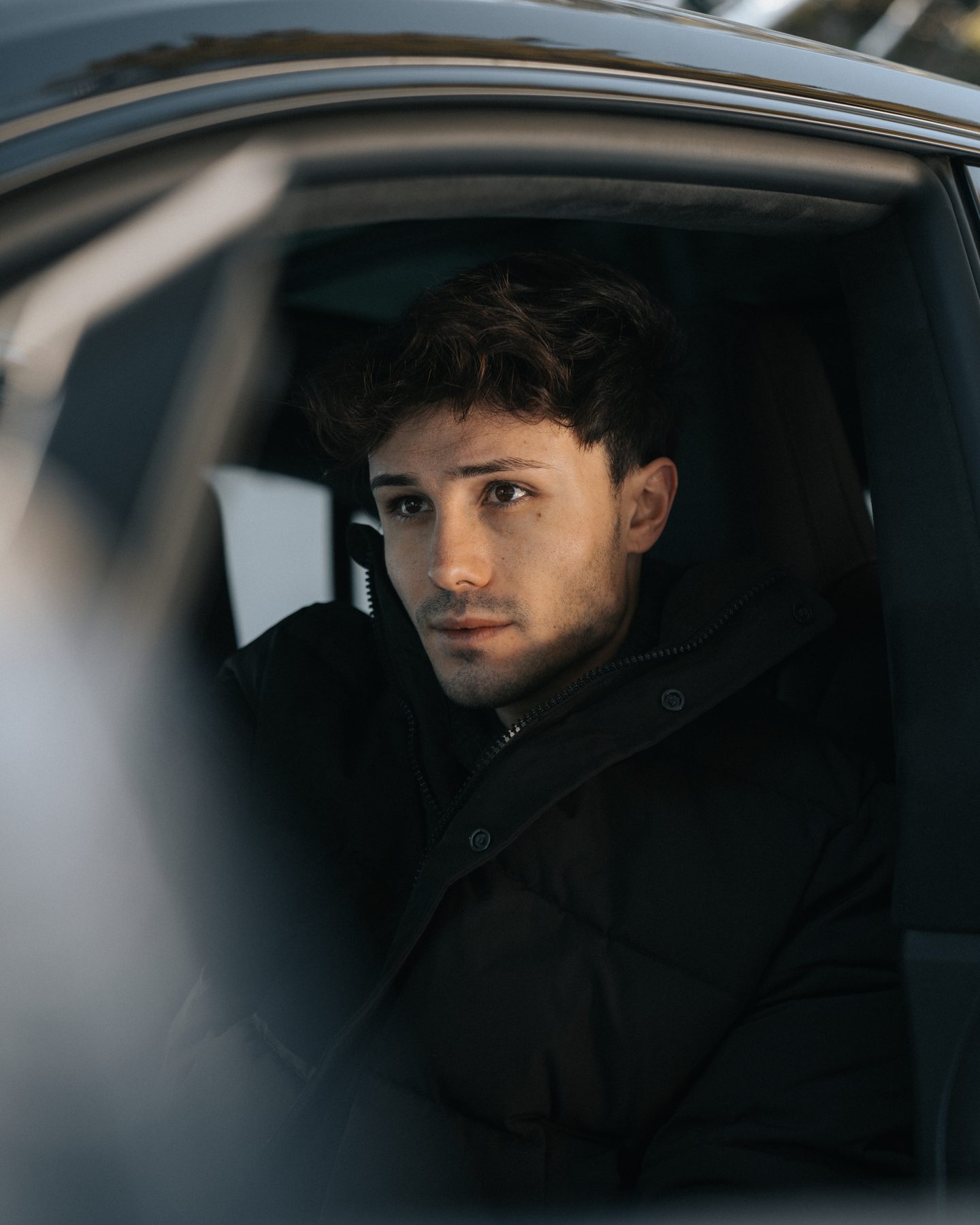 Porsche portrait inside the car