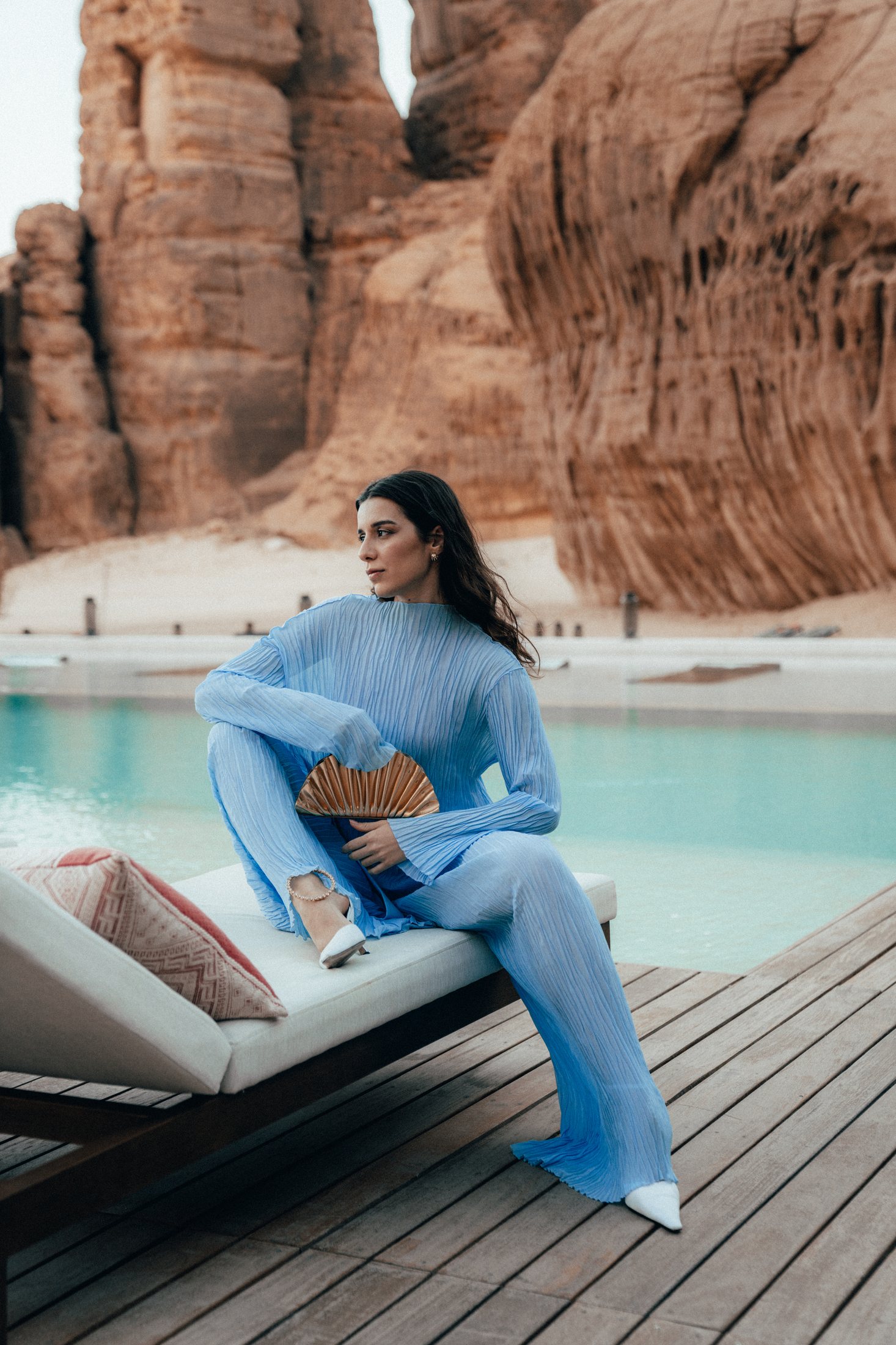 Visit Saudi pool scene