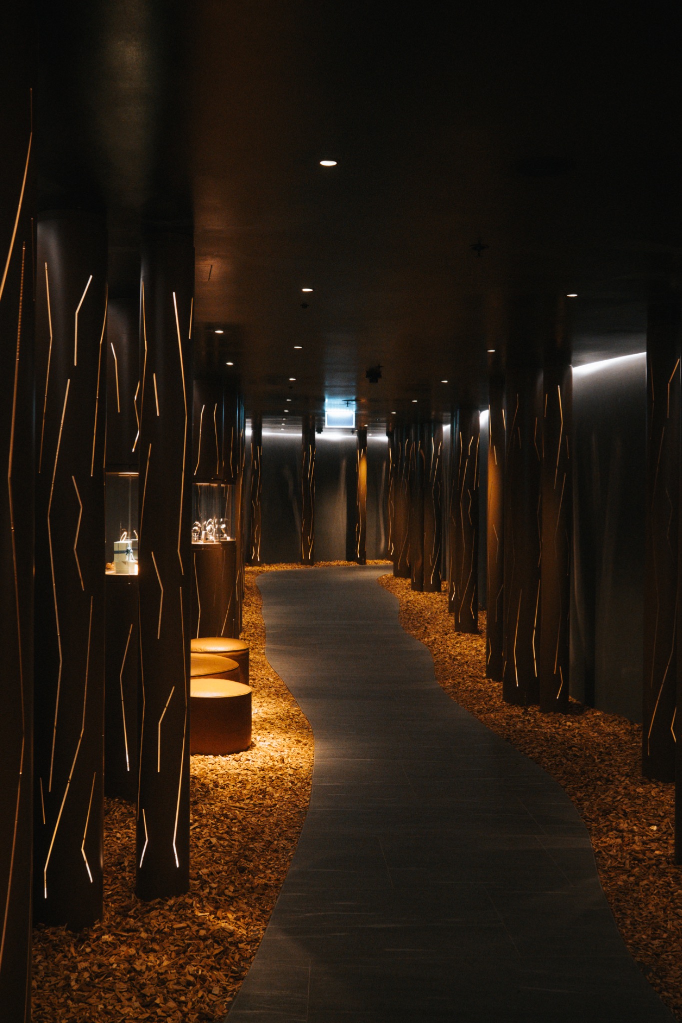 Six Senses Crans-Montana spa corridor