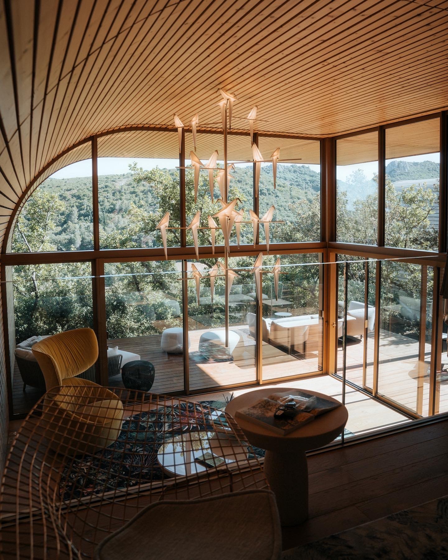 Souki Lodges & Spa interior with mountain view
